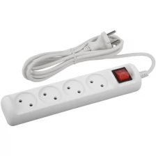 Сетевой фильтр Эра 4 Sockets 1.5m White U-4s-1.5m-2x1 Б0044052