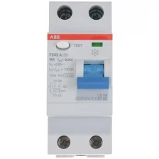 ABB F202 A-16/0,01 УЗО 2-х полюсное 16А 10мА тип А 230В 2CSF202101R0160