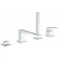 Смеситель для ванны Grohe Eurocube на бортик, на 4 отверстия, хром 19897001