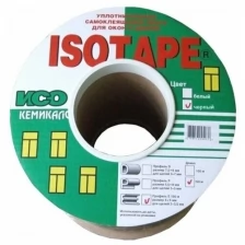 Уплотнитель для окон и дверей ISOTAPE, профиль-E, черный, 150 м