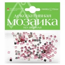 Мозаика декоративная из акрила 4Х4 ММ,200 ШТ., розовый