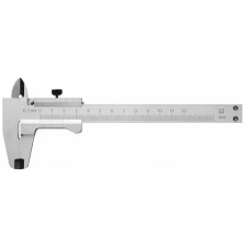 Без ТМ Штангенциркуль металлический тип 1, класс точности 2, 125мм, шаг 0,1мм