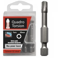 Quadro Torsion бита 1/4 10-50мм Torx 10 шт./кор. 431050