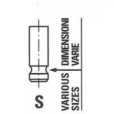 Клапан 33.4x5.5x110 In Ren Laguna 1.8 16v 98- Freccia арт. R6138/S